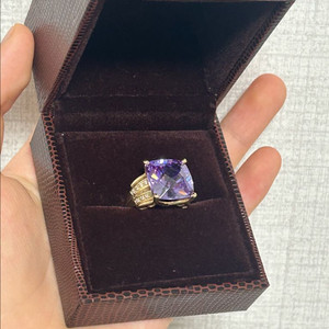 바니찌 14k 자수정 금반지
