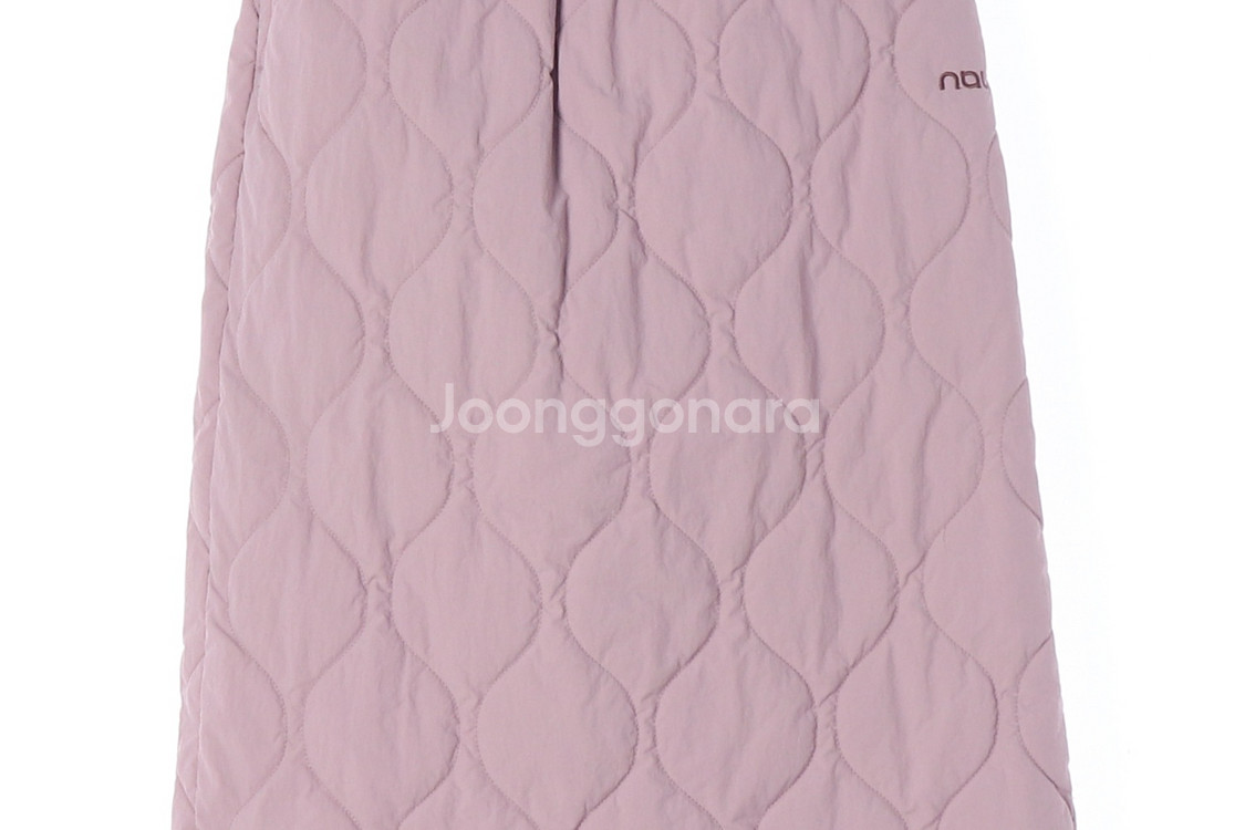 [S]나우 블랙야크 더스티 핑크 코지 경량 패딩 롱 스--2