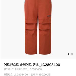 살로몬 노바 슬레이트 팬츠 마호가니 M