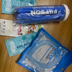 아이스 쿨 넥쿨러 쿨링타월 쿨패치 모기퇴찌팔찌 세트