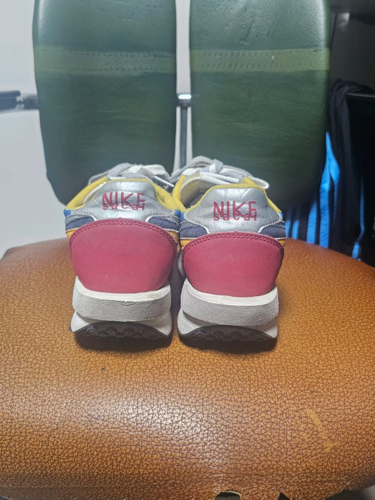 나이키 X 사카이 LD 와플 블루레드 사이즈 250mm 이미지