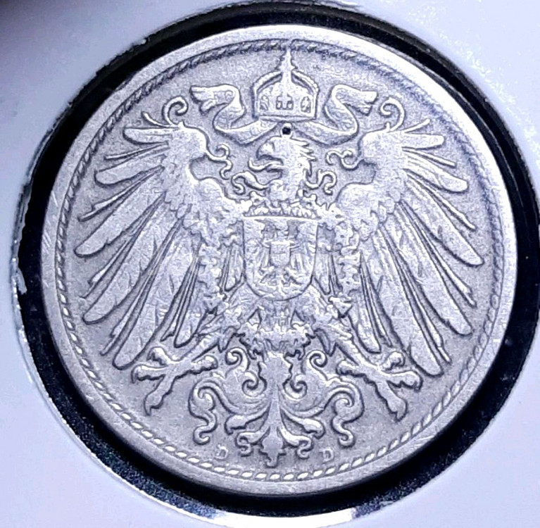 독일제국 1899년 10페닝.외국주화 주화 화폐 동전--0