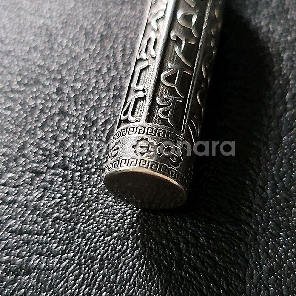 Sutra 백동 펜던트 엔틱 선물 불교 남자 목걸이--1
