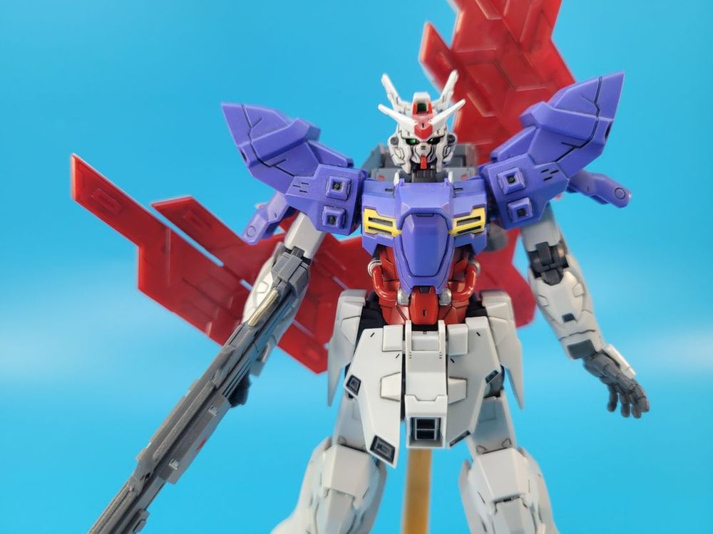 HG 문건담 가조립 부분도색 반다이 건프라 프라모델 이미지