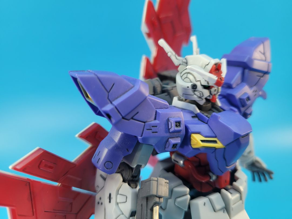 HG 문건담 가조립 부분도색 반다이 건프라 프라모델 이미지