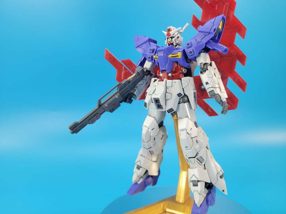 HG 문건담 가조립 부분도색 반다이 건프라 프라모델 이미지