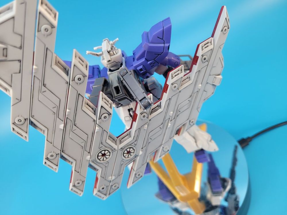 HG 문건담 가조립 부분도색 반다이 건프라 프라모델 이미지