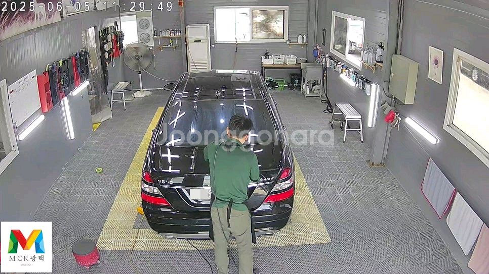 벤츠 S550 막광택플러스+유리막코팅--4