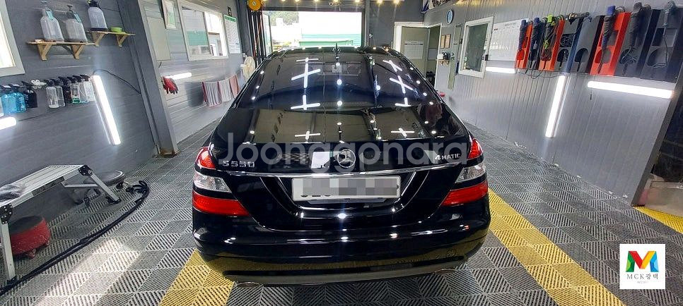 벤츠 S550 막광택플러스+유리막코팅--3
