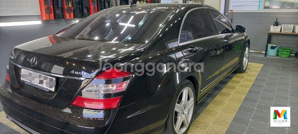 벤츠 S550 막광택플러스+유리막코팅--9