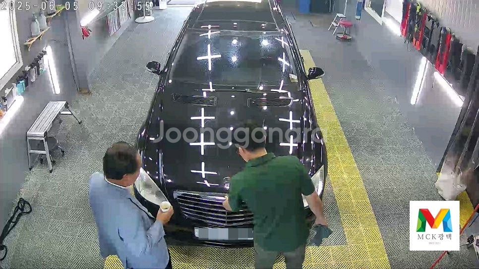 벤츠 S550 막광택플러스+유리막코팅--7