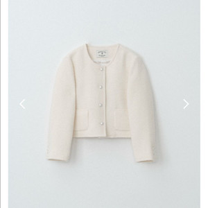 아카이브제이투유 - 소프트 울부클 트위드 자켓 (크림)