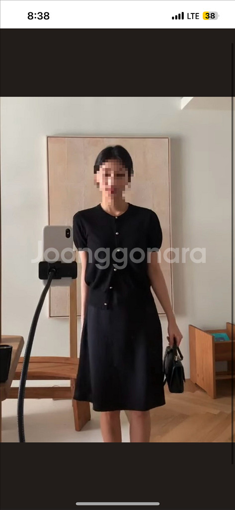 Sie 시에 샬롯 버튼 가디건 24ss 블랙--3