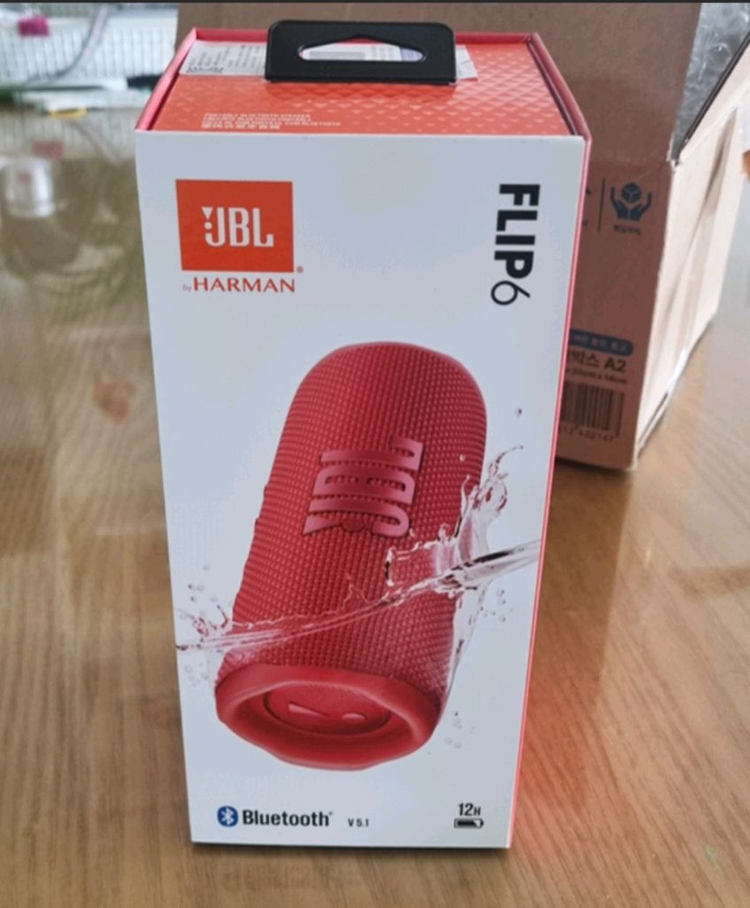 JBL 플립6 블루투스 스피커 레드 이미지