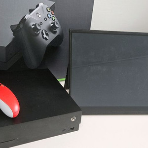 xbox one x 1tb + 4k 터치모니터