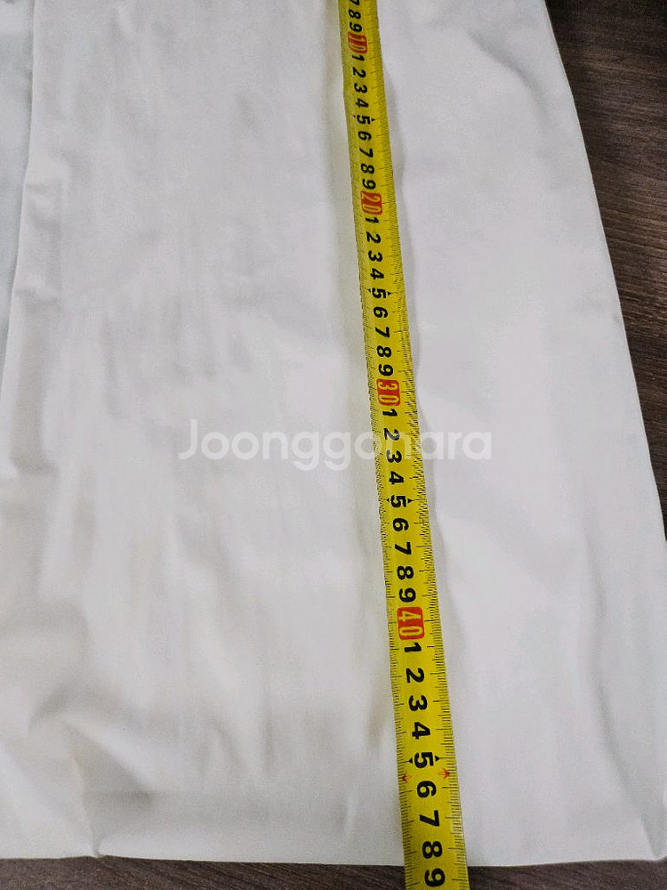 스판 화이트 나팔 바지 S--5