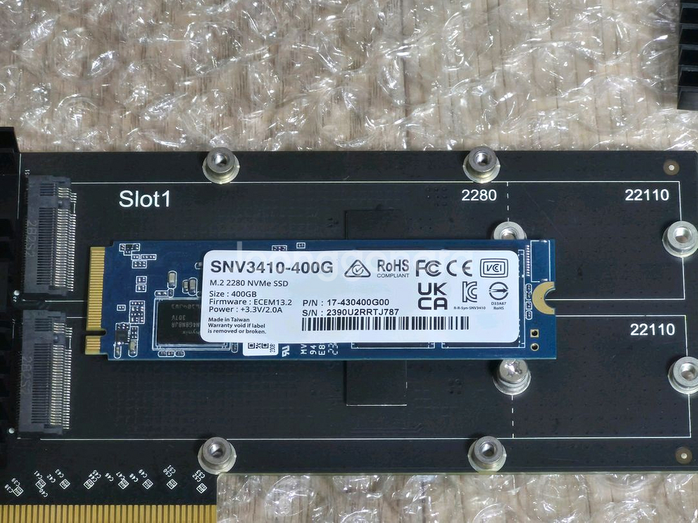 시놀로지m.2 카드(M2D20),SNV3410-400G--1