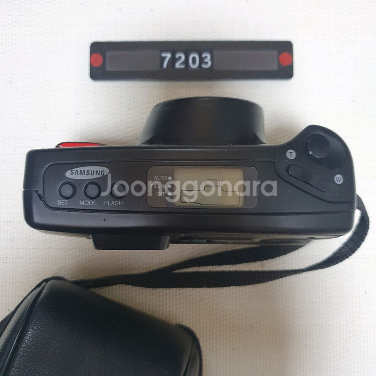 삼성캐녹스 퍼지줌 1050 필름카메라 파우치포함--1