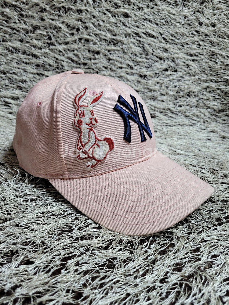 [OS] 구찌 X MLB 래빗 자수 볼캡모자--4