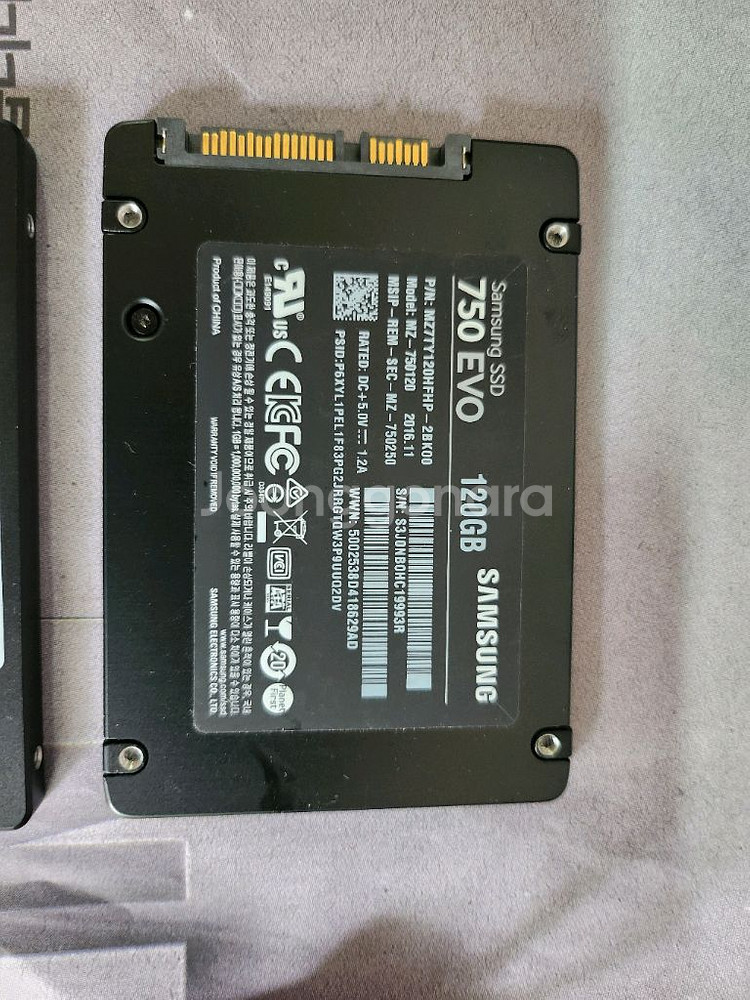 삼성 SSD120GB 2개--1