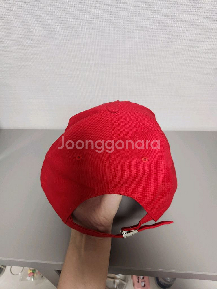 [미착용&새제품] 팬텀 골프웨어 골프캡 빨간 모자 레드--7