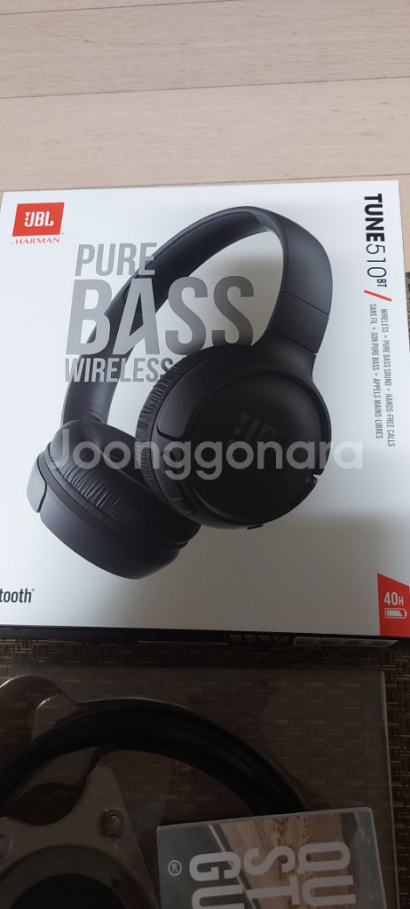 JBL TUNE 510BT 새상품 헤드폰--3