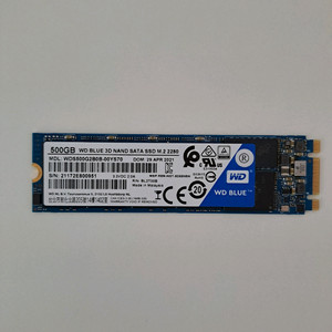 WD BLUE 3D M.2 SATA, 500GB