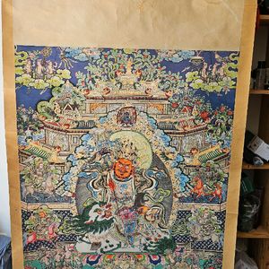 사천왕 족자가로 110 세로 200 센치