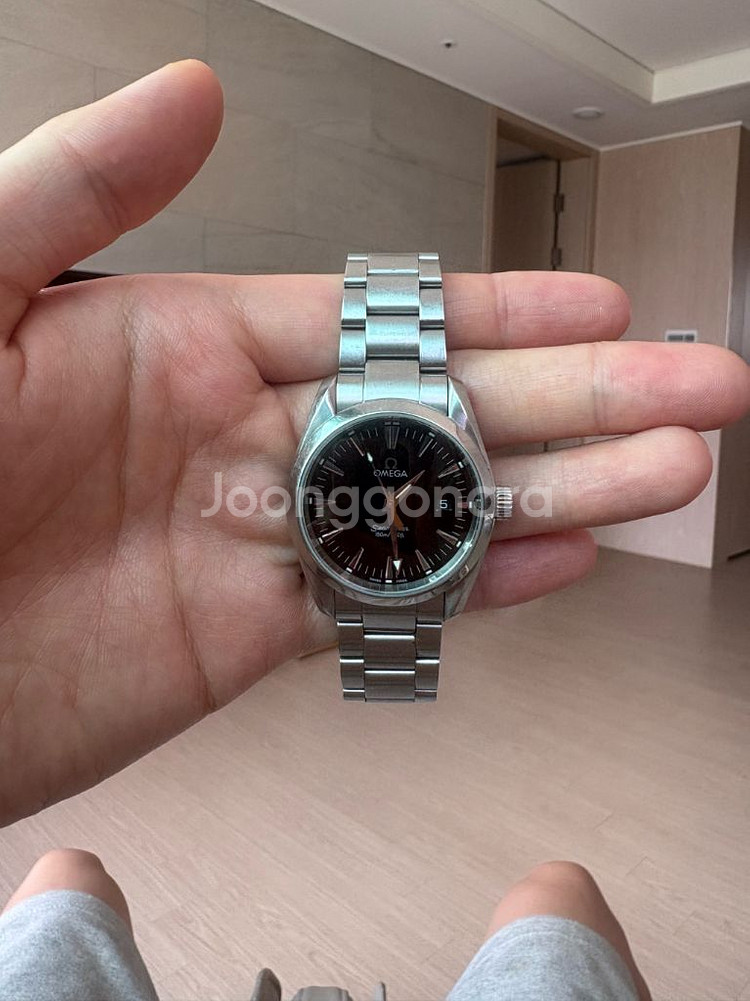 오메가 아쿠아테라 36mm 검판--1