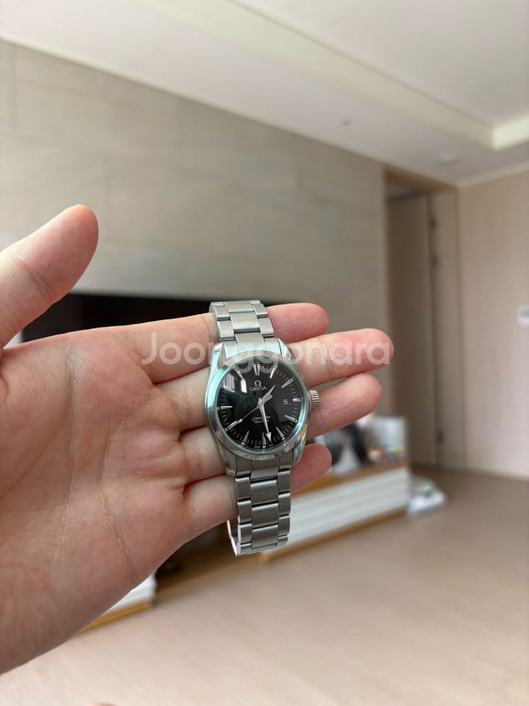 오메가 아쿠아테라 36mm 검판--0
