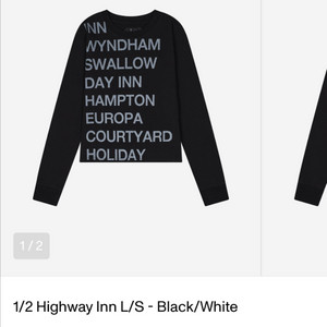 사파리스팟 1/2 Highway Inn 블랙티셔츠