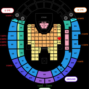 블랙핑크 콘서트 7/6 막콘 플로어 F19구역연석양도
