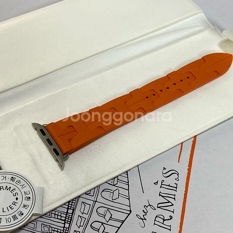 (미개봉) 애플워치 에르메스 42mm 오랑쥬 킬림 싱글--2