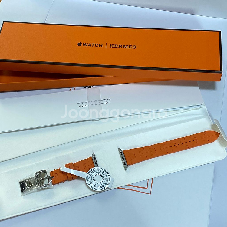 (미개봉) 애플워치 에르메스 42mm 오랑쥬 킬림 싱글--0
