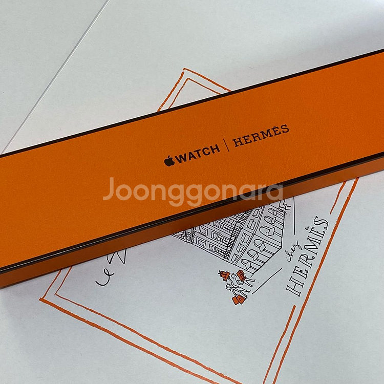 (미개봉) 애플워치 에르메스 42mm 오랑쥬 킬림 싱글--4
