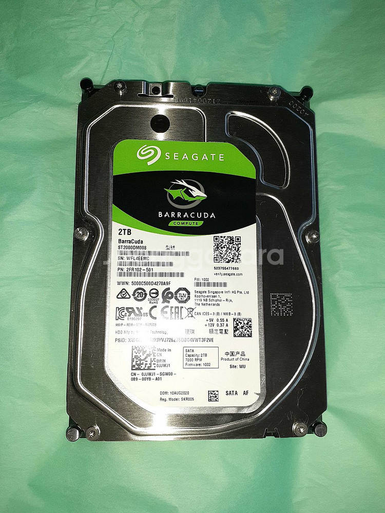 씨게이트 바라쿠다 HDD 2TB 7200RPM 256M--0