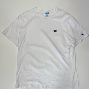 챔피온 더블 로고 화이트 반팔 티셔츠 2XL