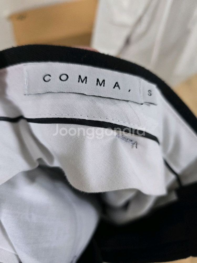 COMMA 콤마 블랙 슬랙스 S--3