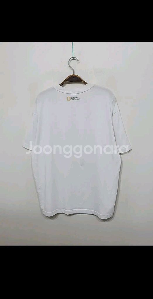 (XL) 내셔널지오그래픽 반팔티 화이트 북극곰 티셔츠--7