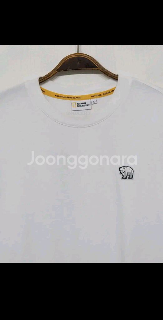 (XL) 내셔널지오그래픽 반팔티 화이트 북극곰 티셔츠--1