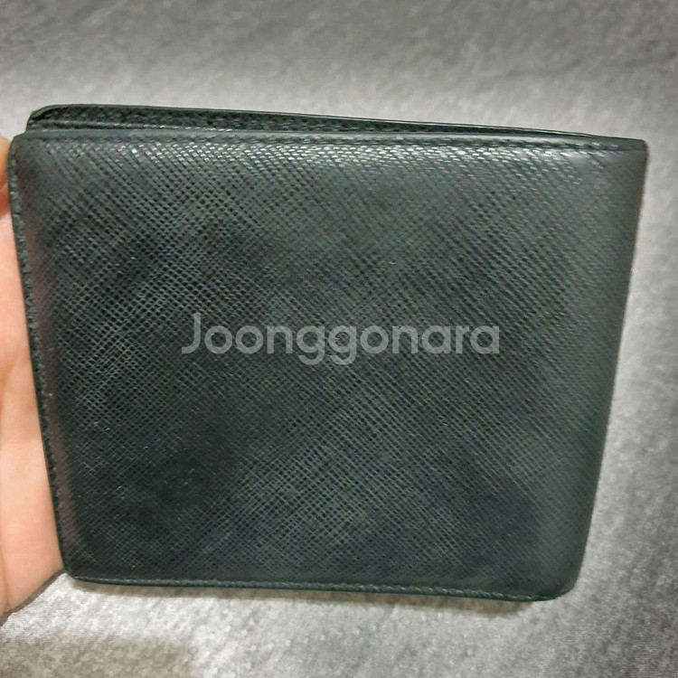정품 프라다 사피아노 삼각로고 남성 반지갑--2