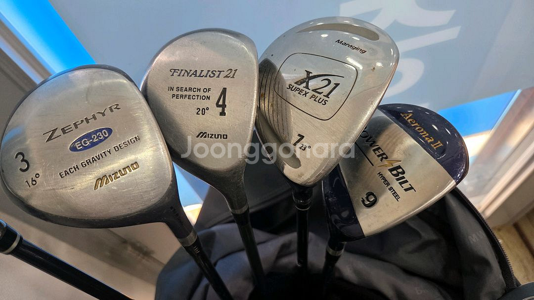 남자 입문용 중급용 일제 X21 골프채 풀세트--4