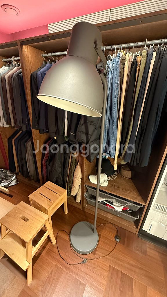 플로어스탠드 조명 이케아 헥타르 다크그레이--2