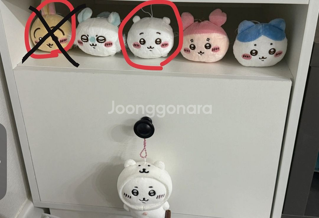 먼작귀 치이카와 네소베리 키링인형 미개봉새상품--0