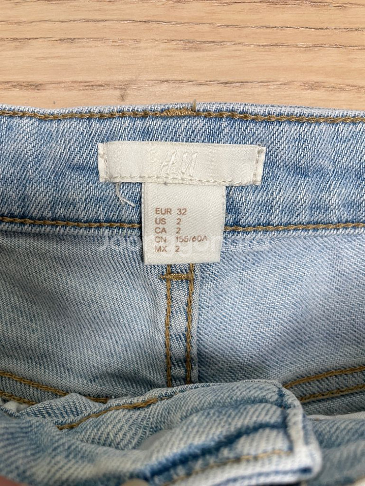 H&M 진 숏팬츠 24(EUR32) 깨끗--2