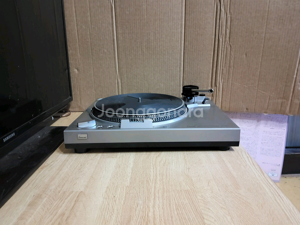 산수이 LP 턴테이블 SR 333 고장품 (오디오 앰프--0
