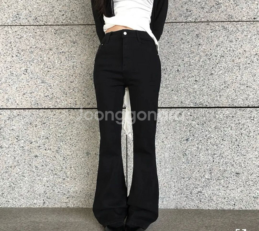 부츠컷 바지--0