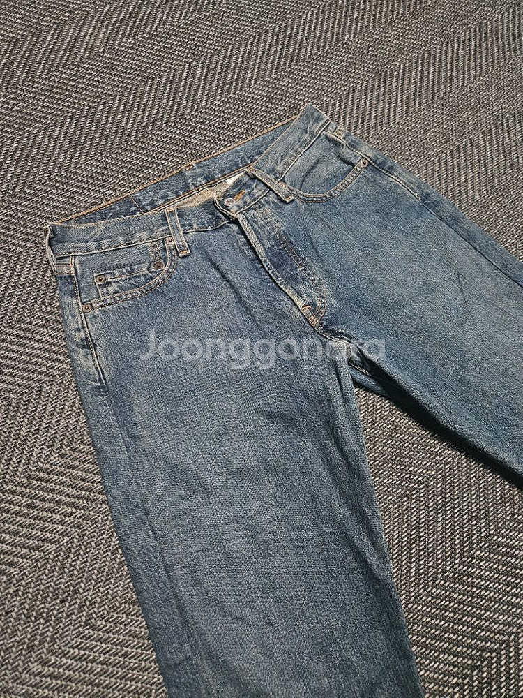 리바이스 501 오리지널 핏 빈티지 데님 팬츠--1
