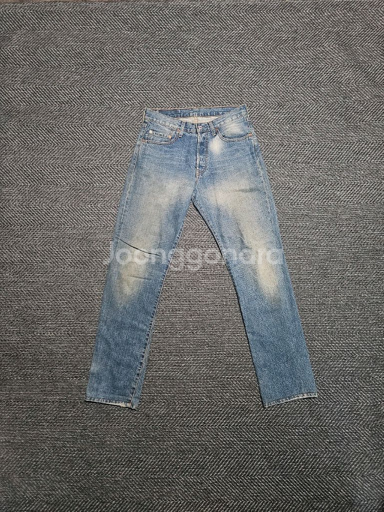 리바이스 501 오리지널 핏 빈티지 데님 팬츠--0