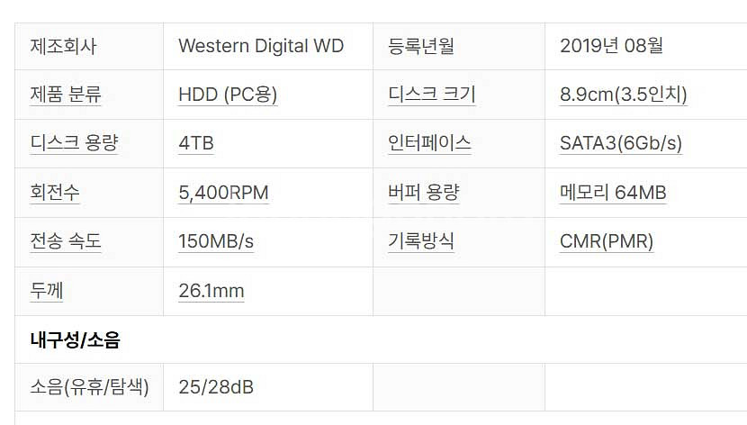 HDD 4TB WD Blue 5400/64M--6